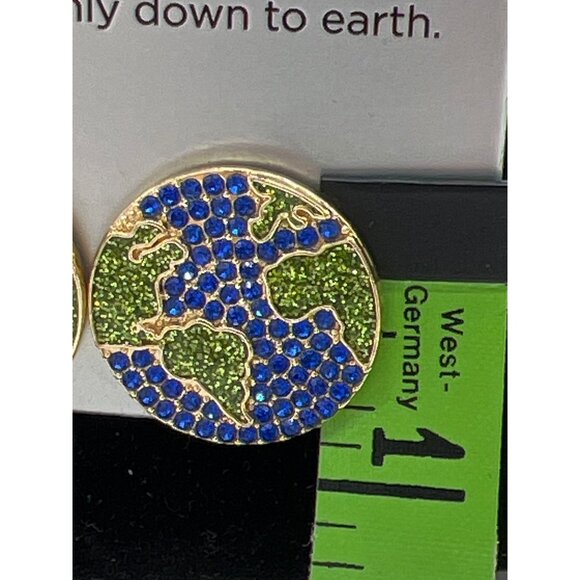 Sugarfix By Baublebar Globetrotter Nickel-Free Earth Map Stud Earrings - Picture 4 of 6